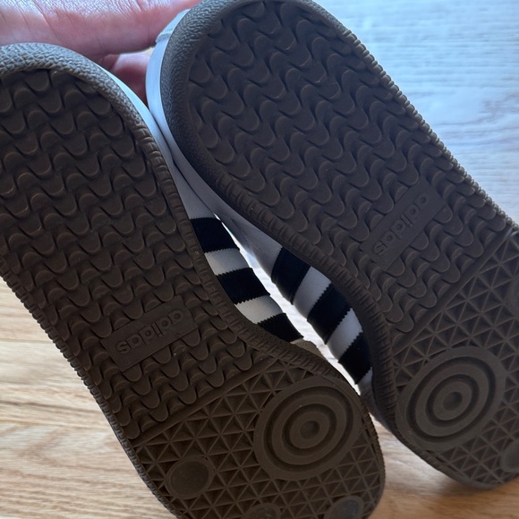 adidas White Leather samba with Black white and tan size 9 - Picture 5 of 6